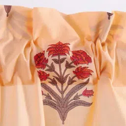 handicraft-palace Floral Print Kitchen Window Curtain with Pom-Pom image 4