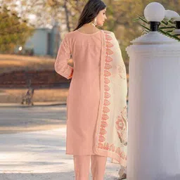 indie picks Floral Straight Kurta Set image 4