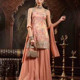 stylum Women Floral Print Straight Kurta Set image 4