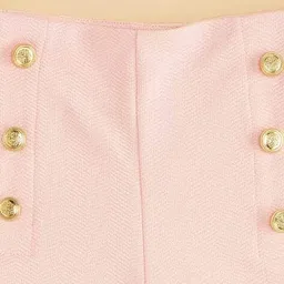 pantaloons junior Girls Regular Fit Shorts with Elasticated Waist image 4