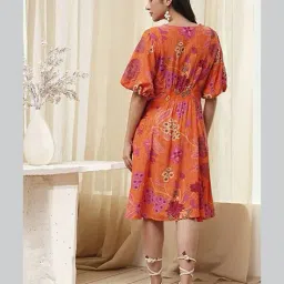 biba Women Viscose Flared Printed Dress image 4