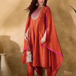 nyrika Women Floral A-line Kurta Set image 4