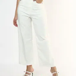 buda jeans co Women High-Rise Wide-Leg Cropped Jeans image 4