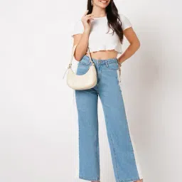 kraus Women Lightly Washed K5031 Relaxed Fit Jeans image 4