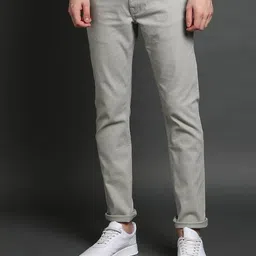 john players jeans Men Lightly Washed Slim Fit Jeans image 4