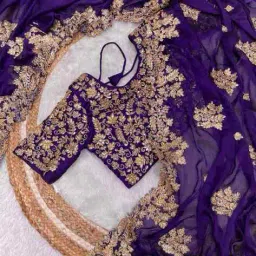 svaraa Women Embroidered & Embellished Saree with Blouse Piece image 4