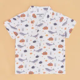 pantaloons baby Boys Graphic Shirt And Dungaree Sets image 4