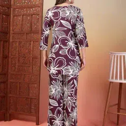 indibelle Women Printed 2-Piece Top & Pants Set image 4