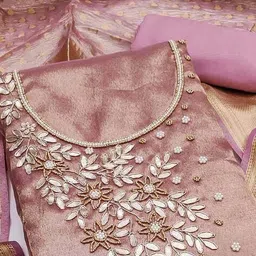 svaraa Women Embroidery Unstitched Dress Material   image 4