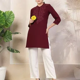 nayam by lakshita Women Embroidery Kurti image 4