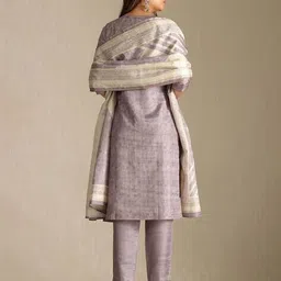 soch Women Embroidered Straight Kurta Set with Dupatta image 4