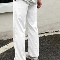 neonomad Men Ribbed Relaxed Fit Pleated Pants image 4