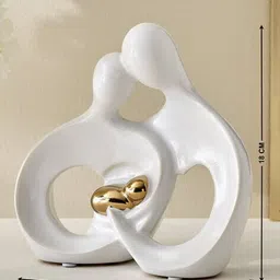 home centre Brighton Amore Ceramic Couple with Baby Figurine image 4