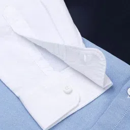 allen solly Boys Colourblock Slim Fit Shirt with Spread Collar image 4