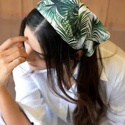 hair drama co. Women Tropical Print Scarf image 4