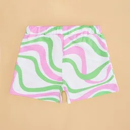 pantaloons junior Girls Printed Regular Fit Shorts with Insert Pockets image 4