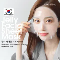 naristha Pack of 2 Jelly facial Sheet Masks image 4