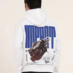 red tape Men Regular Fit Graphic Hoodie image 4