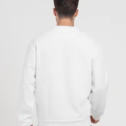 red tape Men Self-Design Regular Fit Crew-Neck Sweatshirt image 4