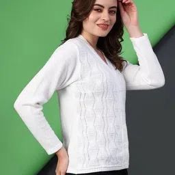 v-mart Women Self-Design Cardigan image 4