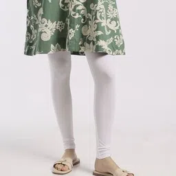 svrnaa by azorte Women Solid Leggings with Elasticated Waist image 4