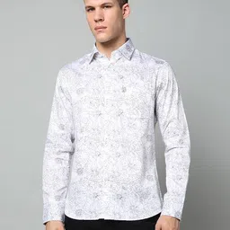 u.s. polo assn. Men Floral Print Tailored Fit Shirt image 4