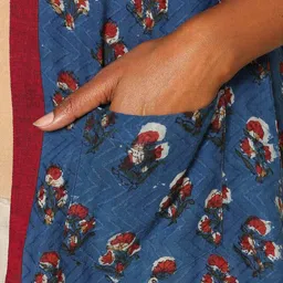 swadesh Bagru Dabu Handblock Print Longline Jacket image 5