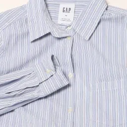 gap Striped Shirt with Patch Pocket image 5