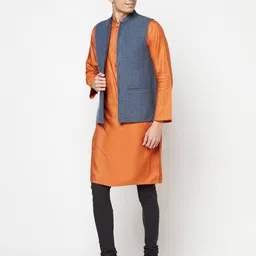 fabindia Nehru Jacket with Welt Pockets image 5