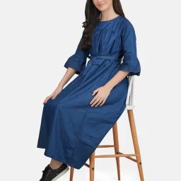 koi sleepwear Solid Fit & Flare Maternity Dress image 5