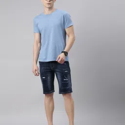 cinocci Denim Shorts with Insert Pockets image 5