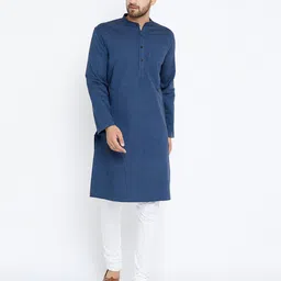 even Mandarin Collar Long Kurta image 5