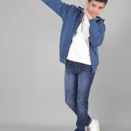 crimsoune club Boys Zip-Front Regular Fit Hoodie with Slip Pockets image 5