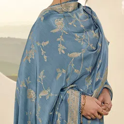 seerat Women Floral Woven Straight Kurta & Pants with Dupatta image 5