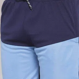 klotthe Men Colourblock Knit Shorts with Elasticated Waist image 5