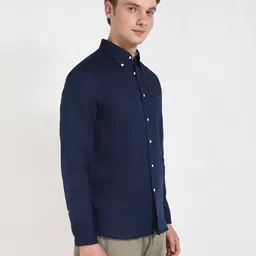 tommy hilfiger Men Regular Fit Shirt with Logo Embroidery image 5