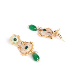 panash Women Gold-Plated Beaded Necklace & Earrings Set image 5