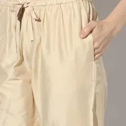 svrnaa by azorte Solid Straight Pants image 5