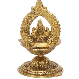 ecraftindia Lord Ganesha with Diya Handcrafted Showpiece image 5