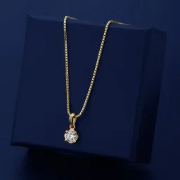 carlton london Gold Plated Pendant with Chain for Women - FJN4017 image 5