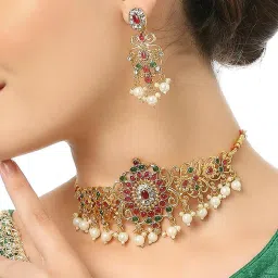 fabula Gold-Plated Necklace & Earrings Set image 5