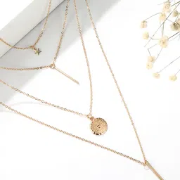 jewels galaxy Gold-Plated Layered Necklace image 5