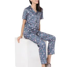 smarty pants Micro Print Woven Top & Pyjamas Set image 5