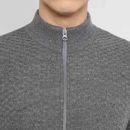 dennislingo premium attire Men Regular Fit Zip-Front Cardigan image 5