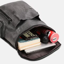 french accent Men Backpack with Adjustable Shoulder strap image 5