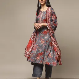 biba Women Floral Print Kurta Set image 5