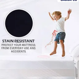 gadda co Terry cotton Ultra soft Breathable Waterproof Queen Bed Mattress protector Cover with image 5