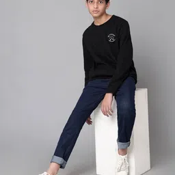 under fourteen only Boys Flexi Waist Mid Rise Jeans image 5