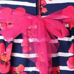 peppermint Floral Dress with Tie-Up image 5