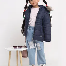 vero amore Zip Closure Puffer Jacket with Faux Feather image 5